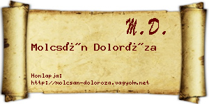 Molcsán Doloróza névjegykártya